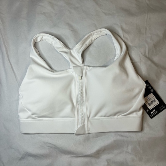 Avia White Zip-Front Activewear Top - Picture 1 of 5